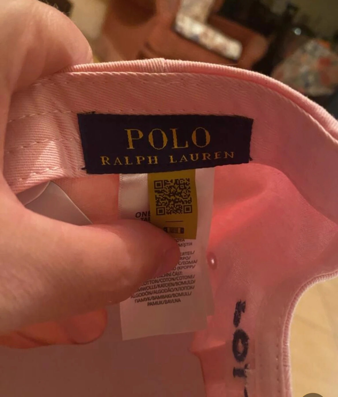 Casquette Polo Ralph Lauren rose pâle - Réglable - QR Code – Polo Ralph Lauren – taille Taille unique 4