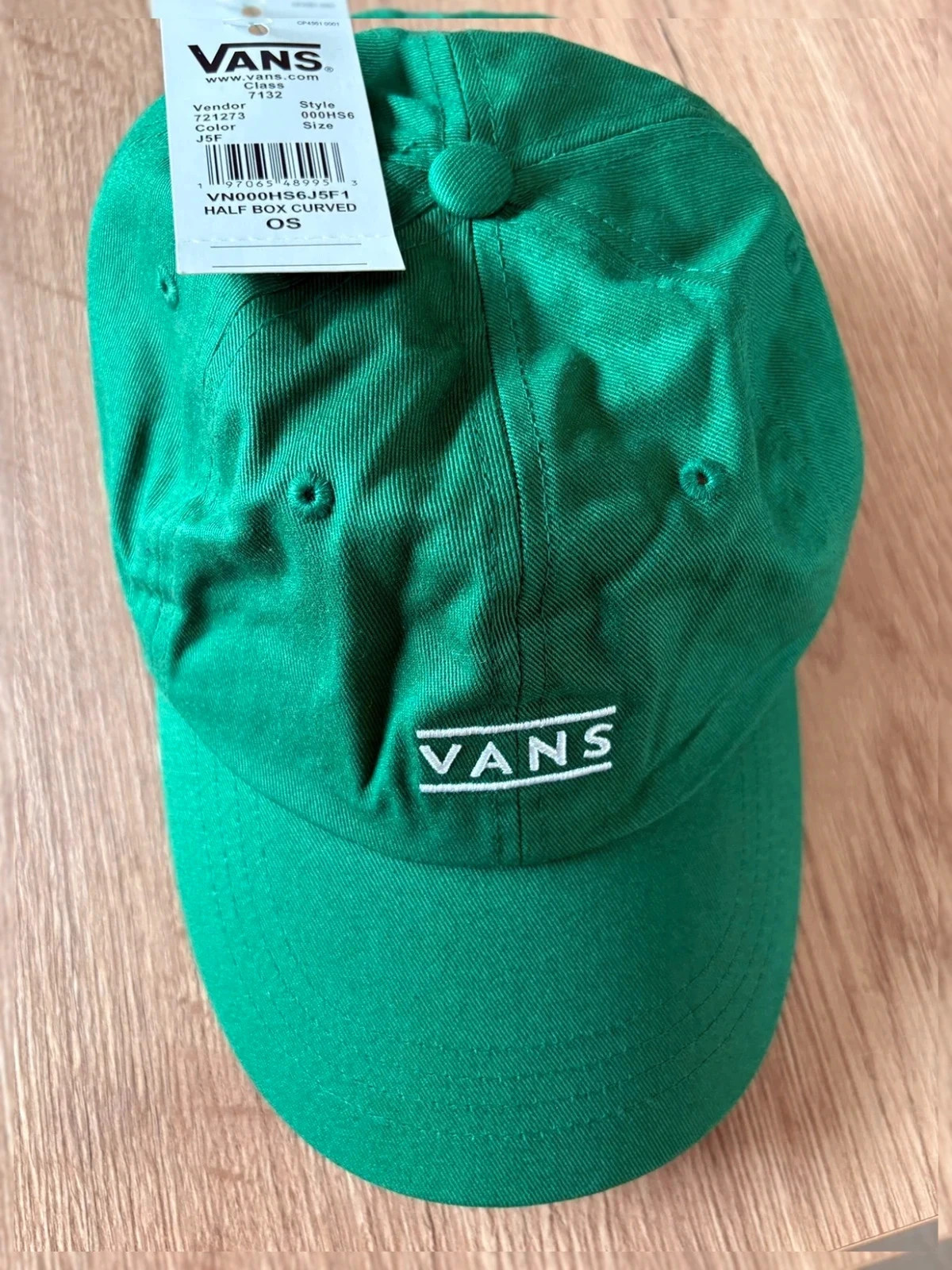 Casquette VANS Half Box Curved – Vert – NEUVE avec étiquette