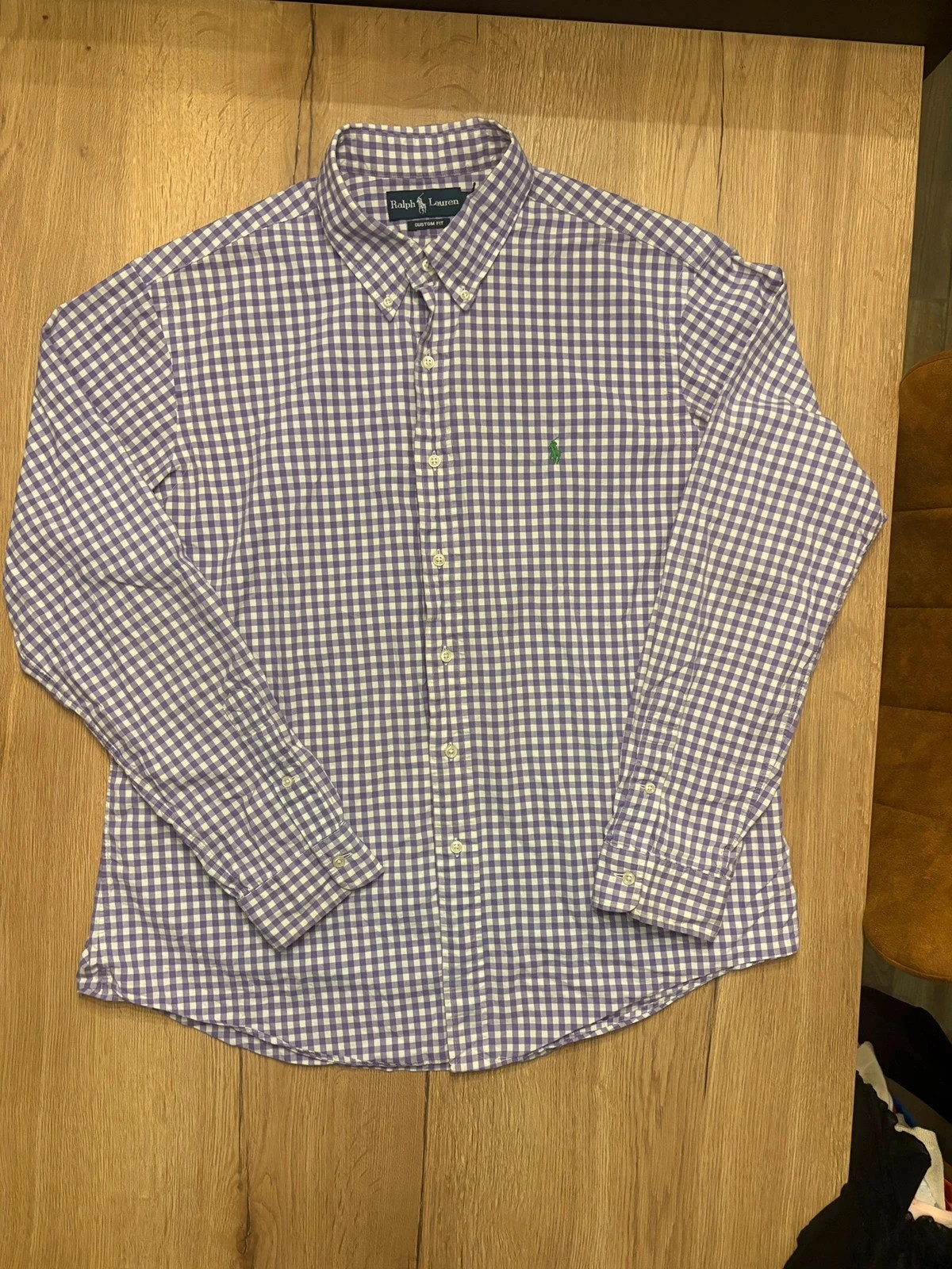 Chemise Ralph Lauren – Custom Fit – Vichy violet/blanc – Taille XL – Ralph Lauren – taille XL 2