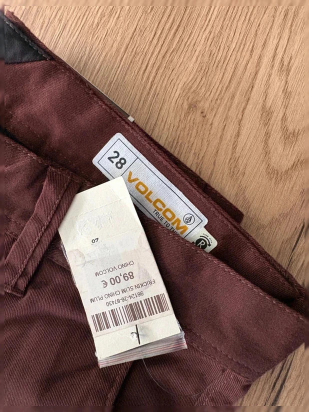 Pantalon chino Volcom Frickin Skinny - Marron - Taille 28 - NEUF avec étiquette – Volcom – taille W28 | FR 38 4