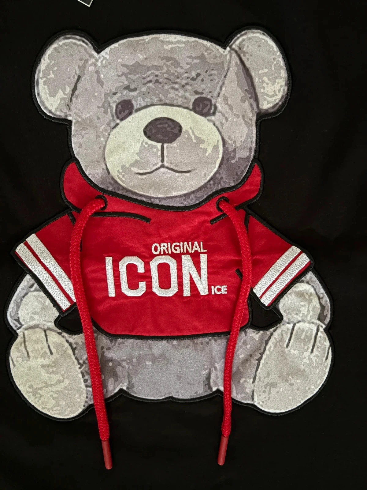 T-shirt ICON noir à patch ours brodé Taille S Neuf avec étiquette – Icon ice – taille S 2