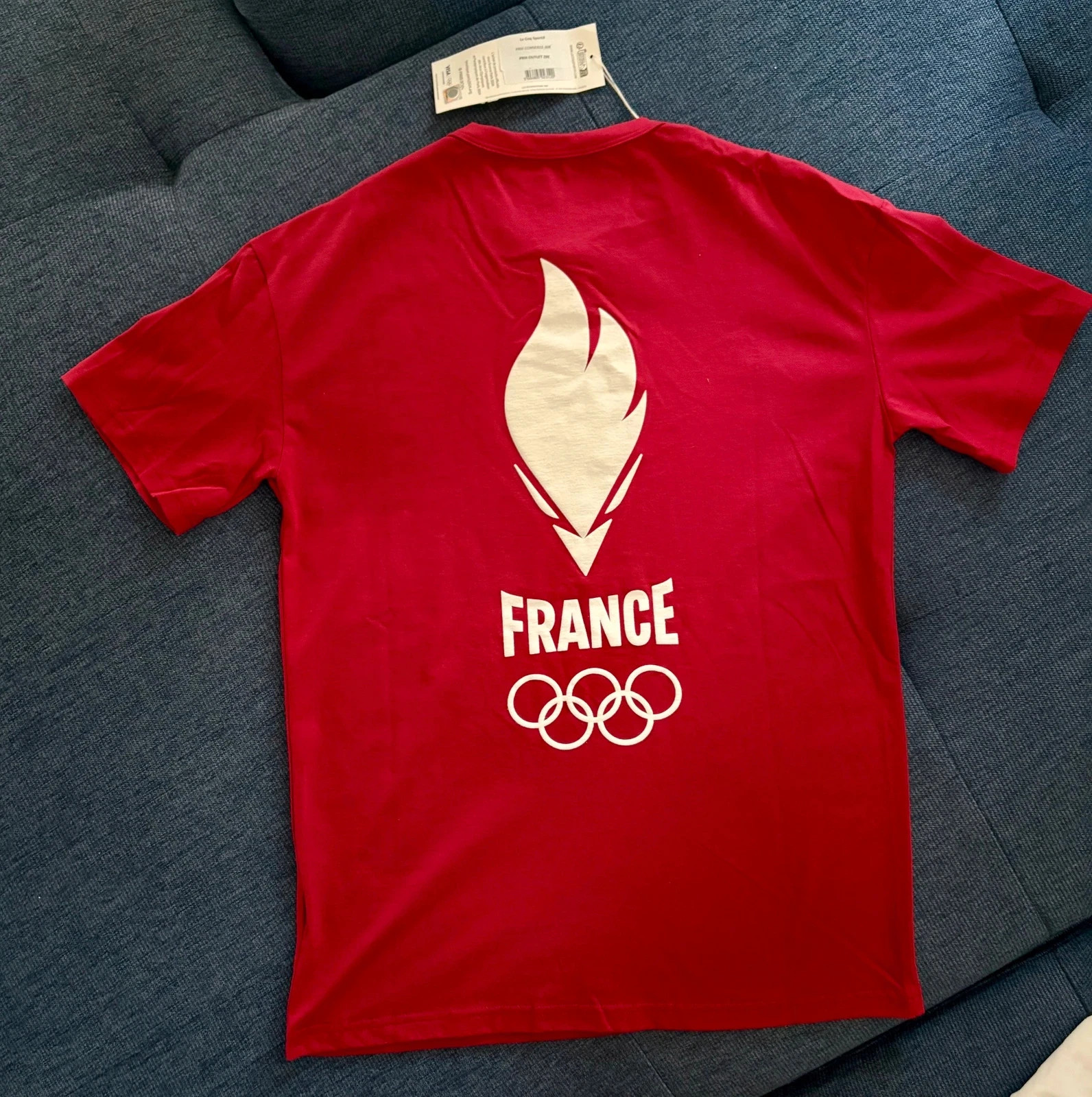 T-shirt Le Coq Sportif France Olympique - Taille S - Neuf avec étiquette – Le Coq Sportif – taille S 2