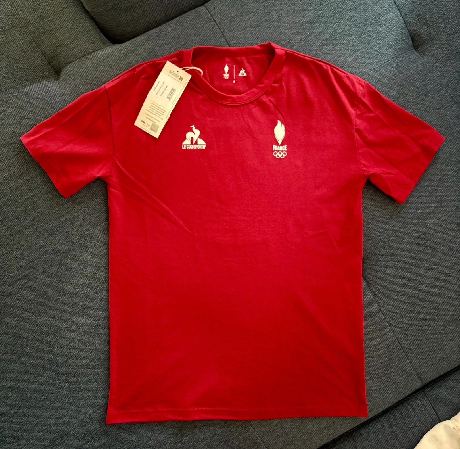 T-shirt Le Coq Sportif France Olympique - Taille S - Neuf avec étiquette