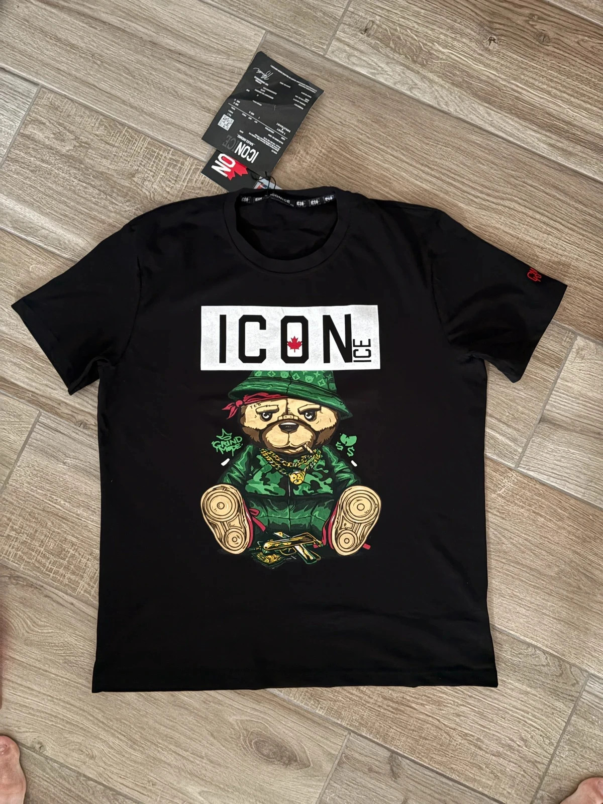 T-shirt Icon Ice noir “Grind Mode” - Neuf avec étiquette - Taille XXL – Icon ice – taille XXL
