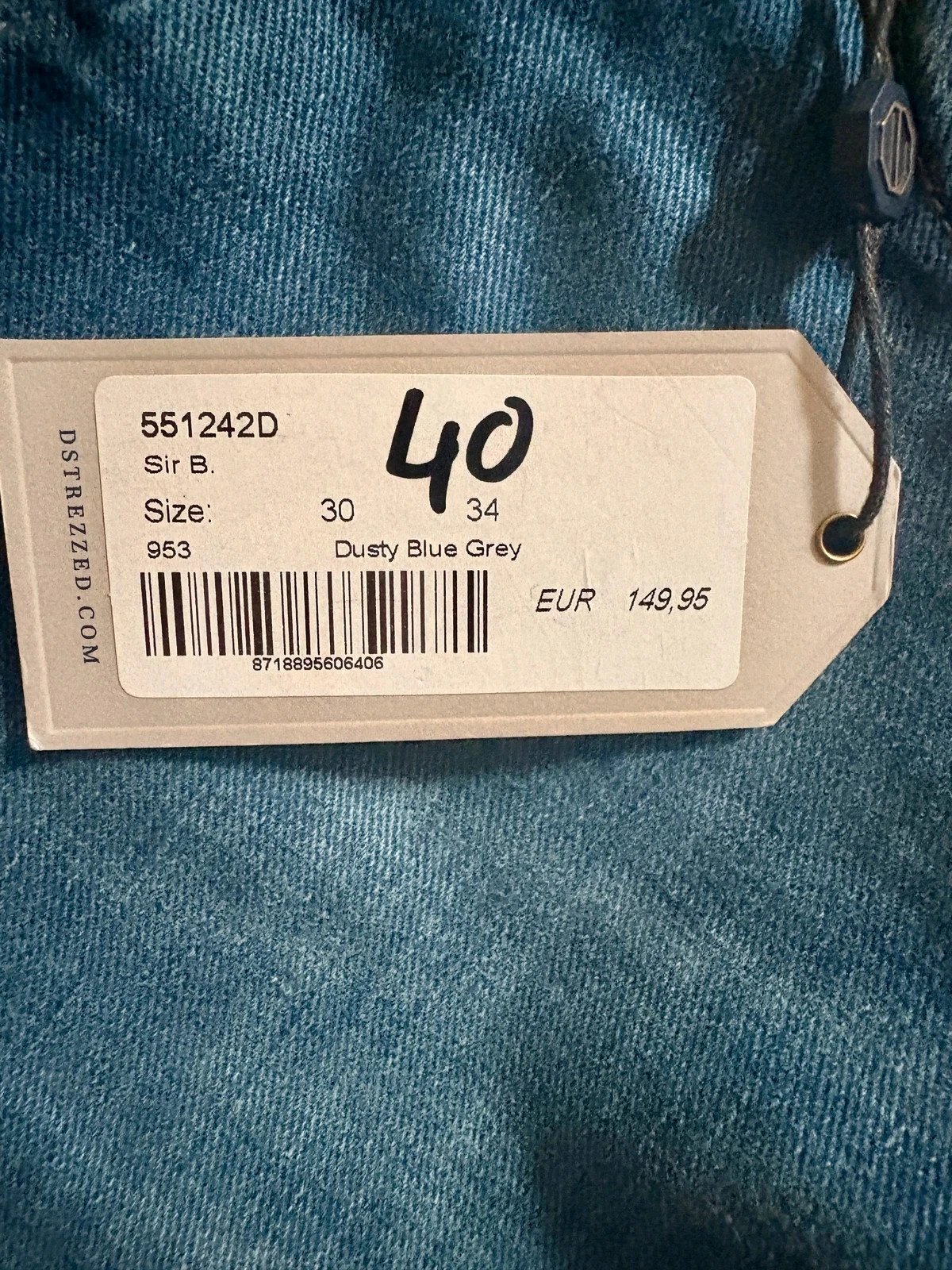 Jean homme Dstrezzed Sir B Tapered Fit - Candiani Denim - W30 L34 – Dstrezzed – taille W30 | FR 40 3
