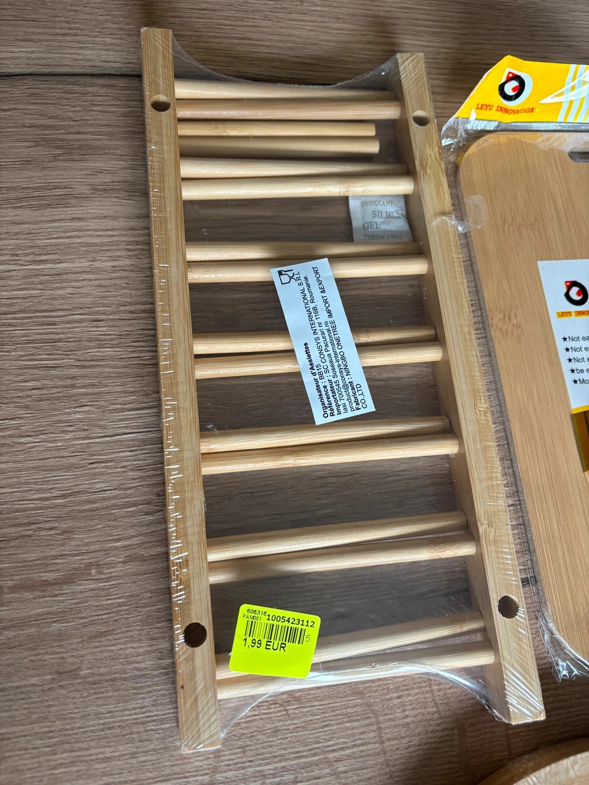 Lot 3 articles cuisine en bambou neufs - Planche, plateau, organisateur d’assiette – CASA 3
