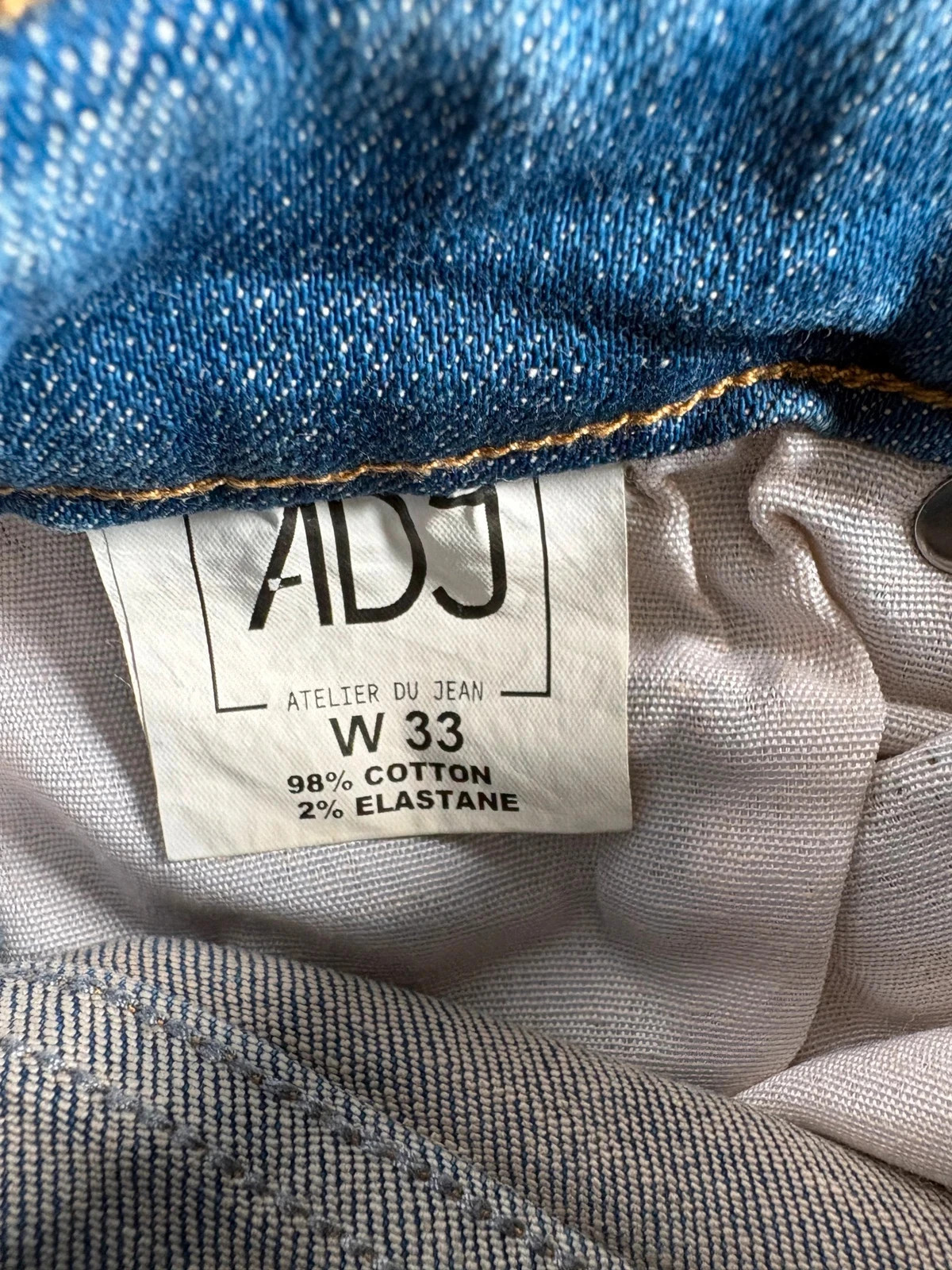 Jean ADJ Atelier du Jean – Coupe Slim Regular – Taille 33 – ADJ Paris – taille W33 | FR 42 5
