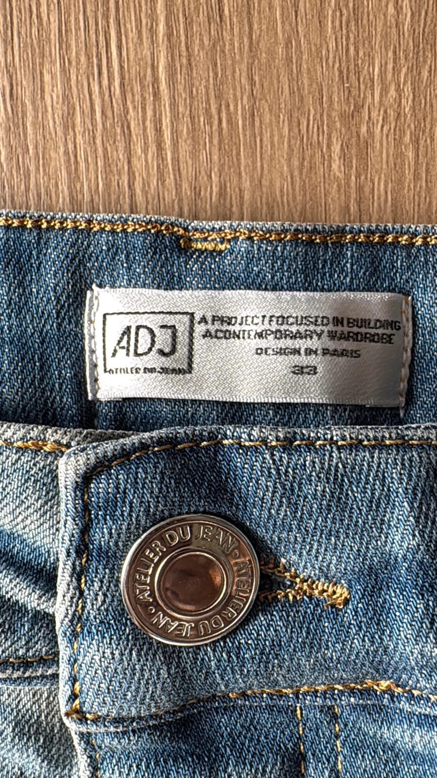 Jean ADJ Atelier du Jean – Coupe Slim Regular – Taille 33 – ADJ Paris – taille W33 | FR 42 4