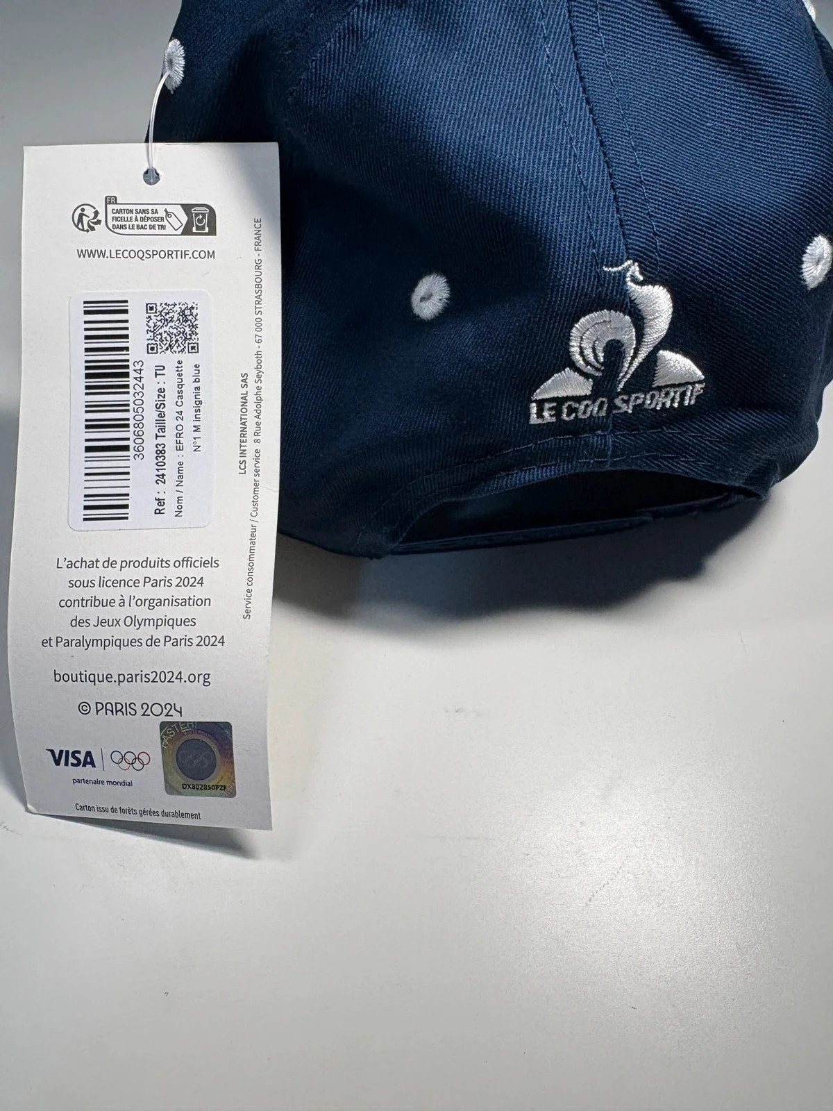 Casquette Le Coq Sportif France – Paris 2024 – Neuve avec étiquette – Le Coq Sportif – taille Taille unique 3