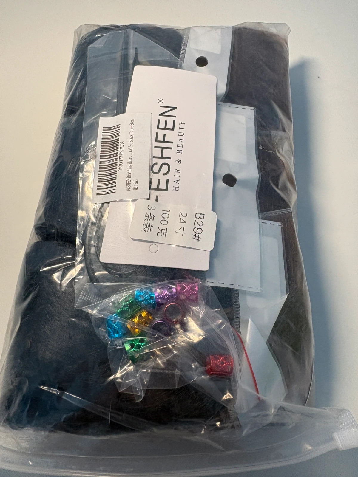 Kit Jumbo Braid Feshfen – Cheveux à tresser Noir/Marron ombré – Feshfen 2