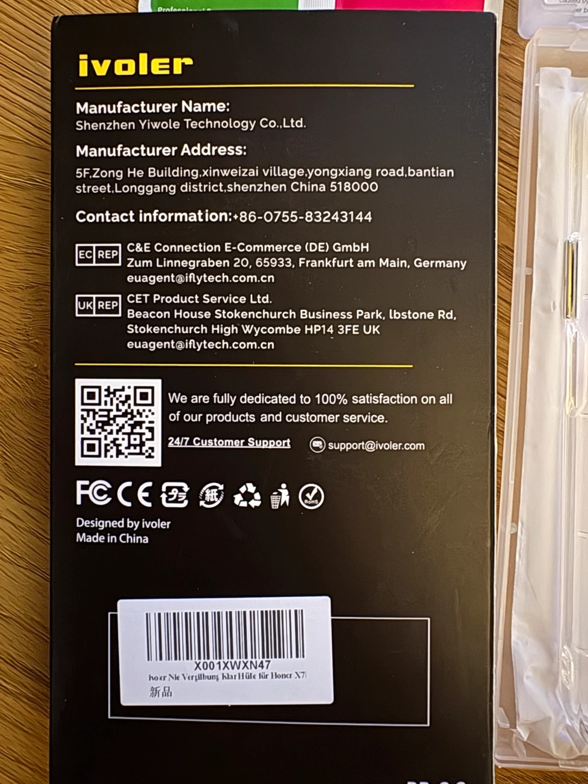 Coque transparente iVoler pour Honor X7 + kit de protection complet (2 verres trempés) – iVoler 2
