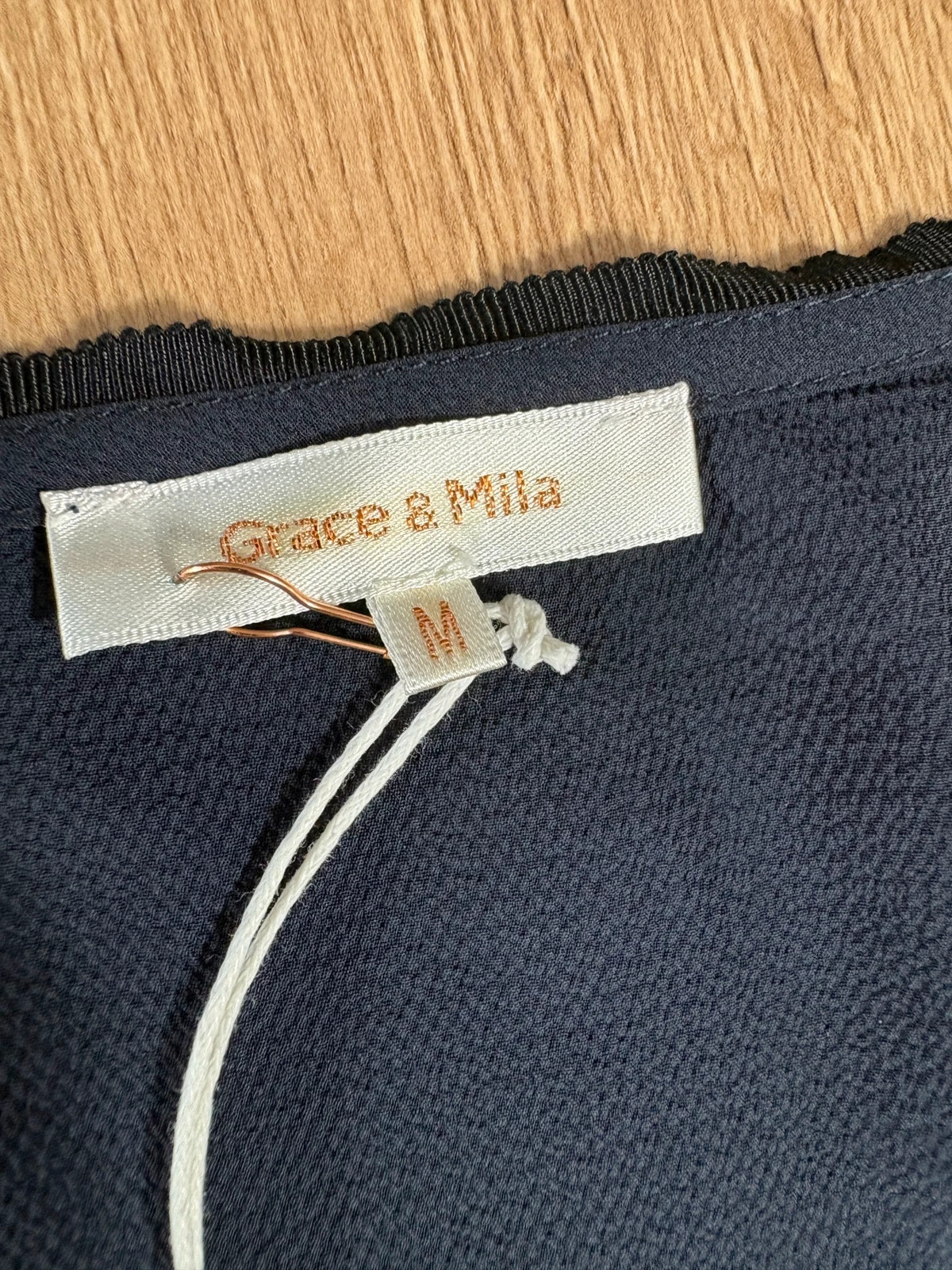 Robe Grace & Mila bleu marine zip doré - taille M – Grace & Mila – taille M / 38 / 10 2