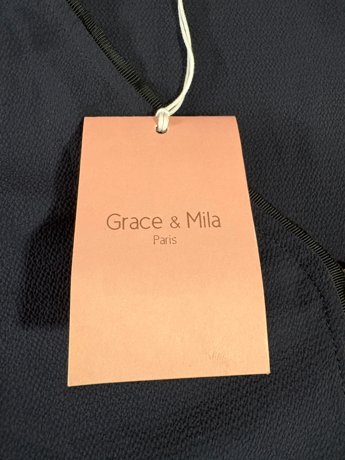 Robe Grace & Mila bleu marine zip doré - taille M – Grace & Mila – taille M / 38 / 10 3