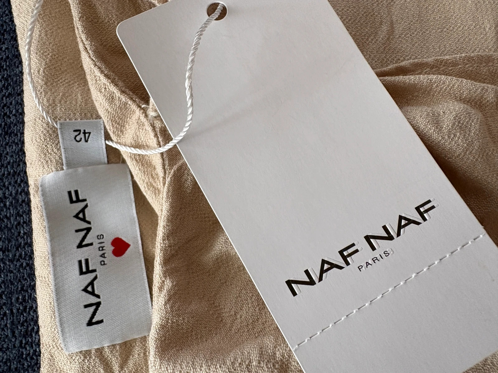 Magnifique Jupe portefeuille NAF NAF beige neuve taille 42 – Naf Naf – taille XL / 42 / 14 2