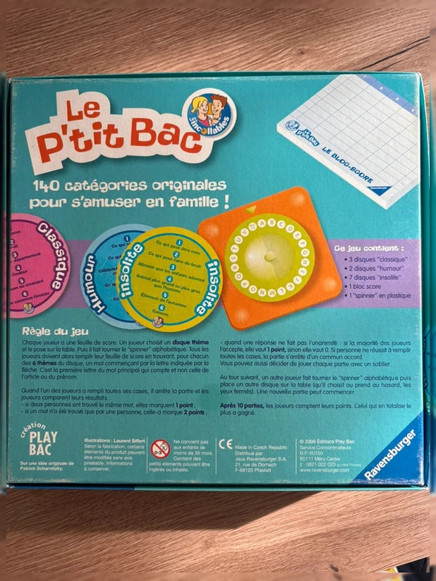 Le P’tit Bac – Jeu de société Ravensburger (140 catégories) – Ravensburger 2