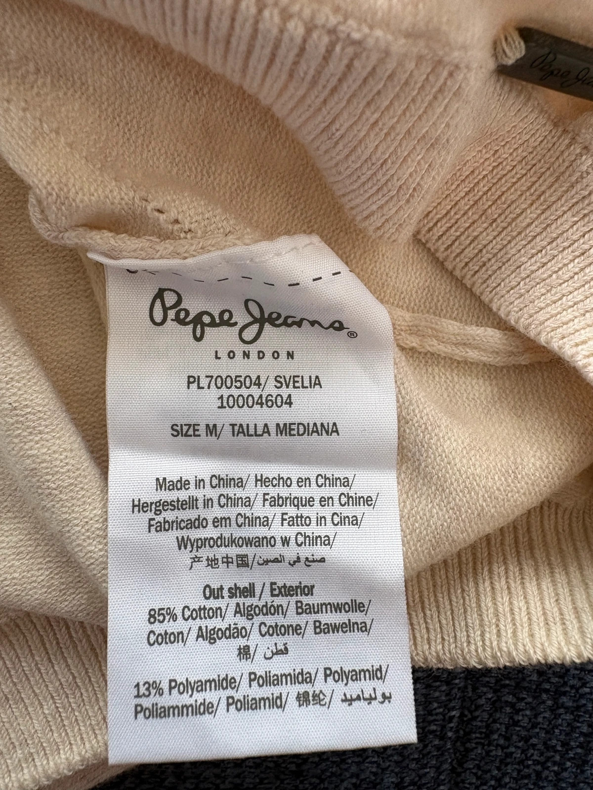 Gilet Pepe Jeans London modèle “Svelia” écru, taille M, neuf avec étiquette (prix boutique 69€) – Pepe Jeans – taille M / 38 / 10 4