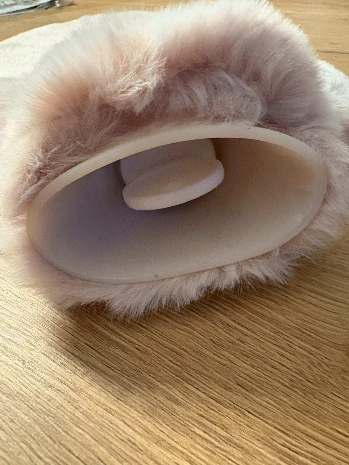Bouillotte + Housse Fausse Fourrure de lapin - Beige Rosé – Comfort 3