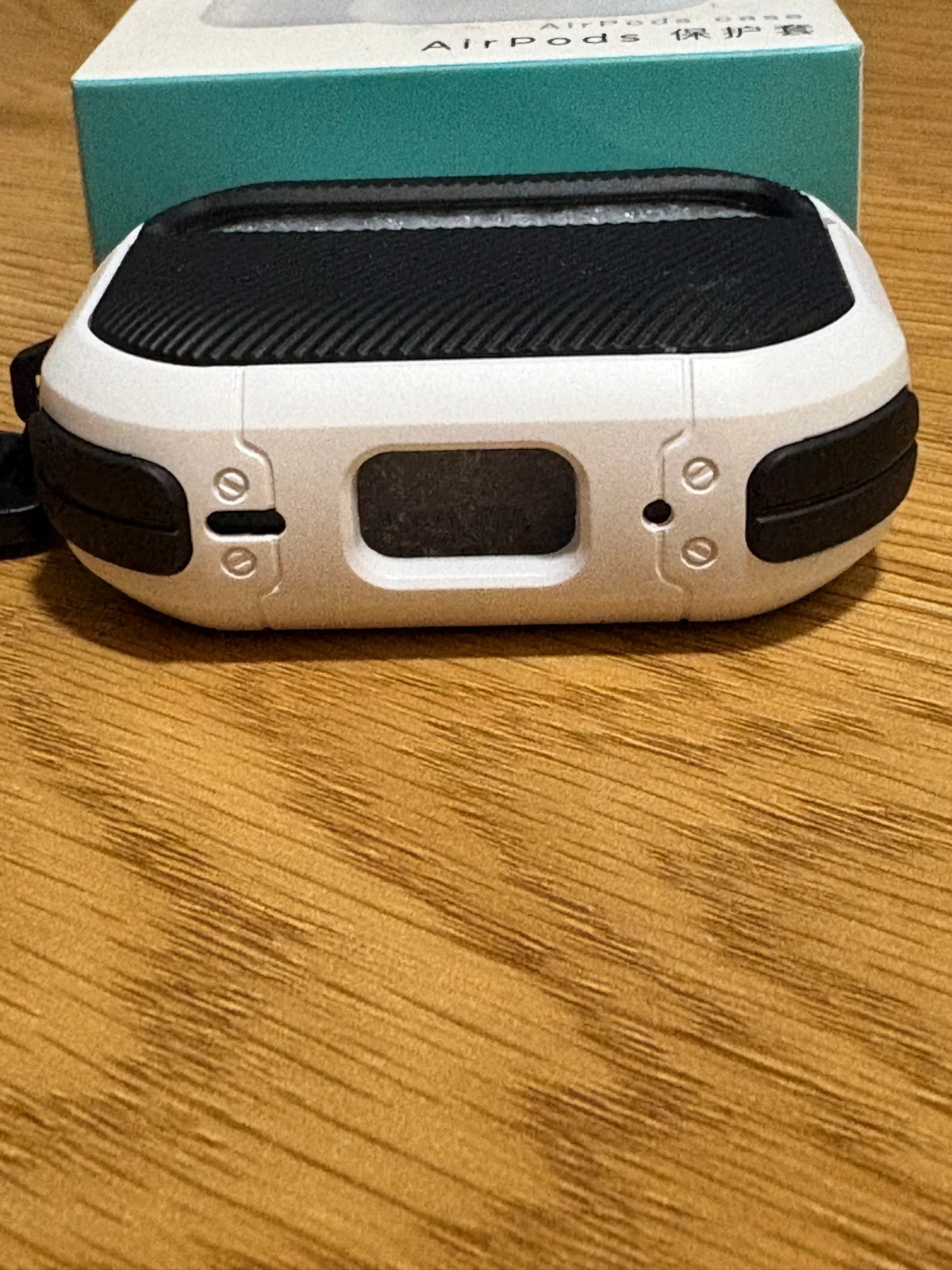 Étui AirPods Pro 2 noir/blanc avec mousqueton - Neuf – pzoz 2