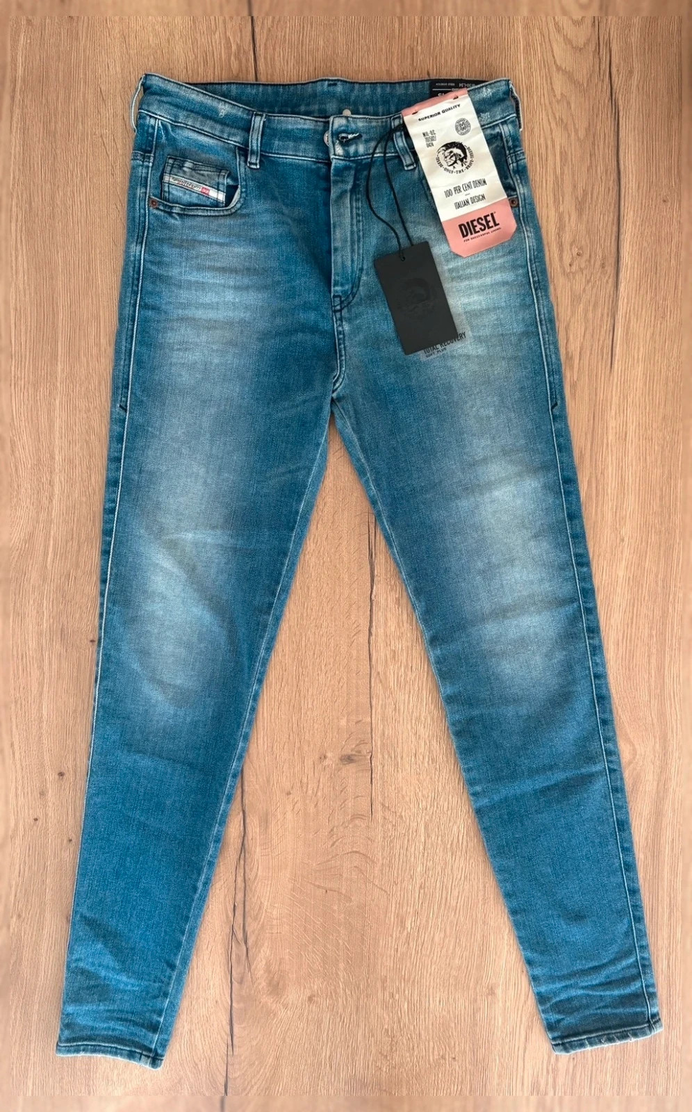 Jean Diesel D-Slandy-High Super Skinny Taille Haute – NEUF avec étiquette W30 L34 – Diesel – taille S / 36 / 8 2