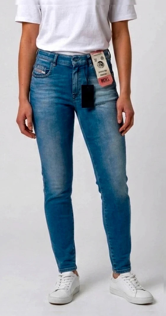 Jean Diesel D-Slandy-High Super Skinny Taille Haute – NEUF avec étiquette W30 L34