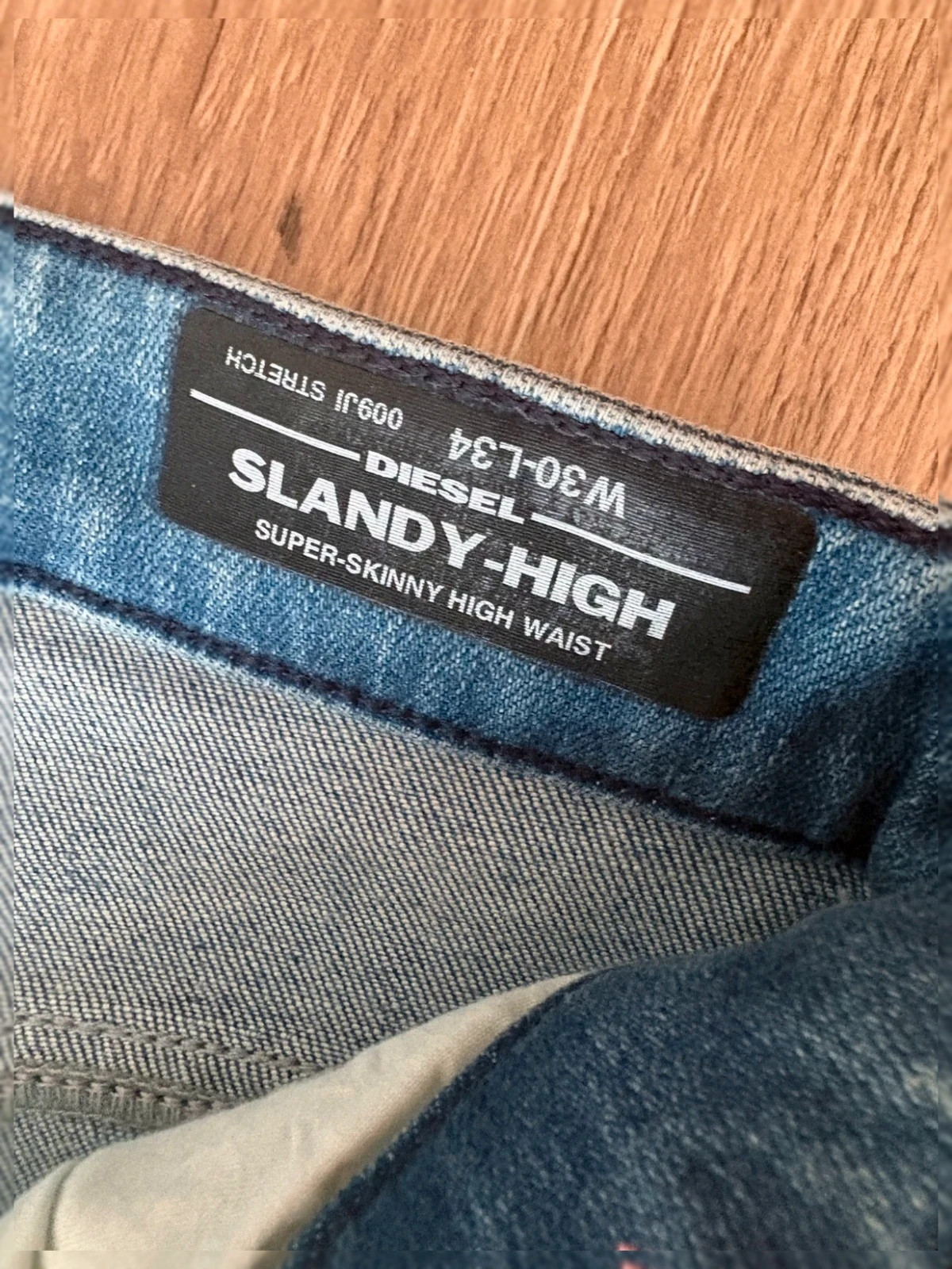 Jean Diesel D-Slandy-High Super Skinny Taille Haute – NEUF avec étiquette W30 L34 – Diesel – taille S / 36 / 8 5