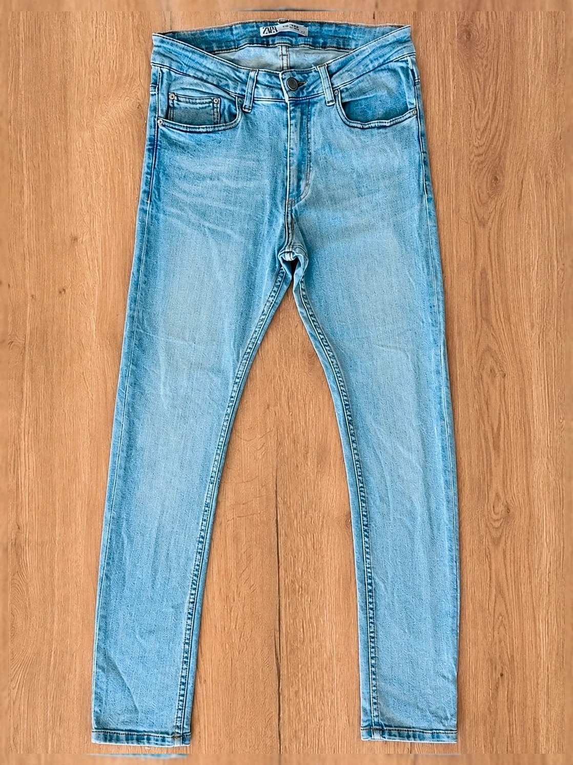 Jean skinny Zara taille haute - Délavage clair - Très bon état – Zara – taille W29 | FR 38