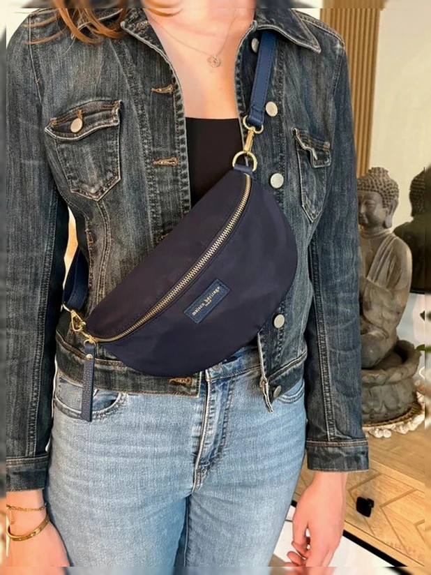 👜 Sac banane Kimi Ny– Maison Héritage Paris – Navy