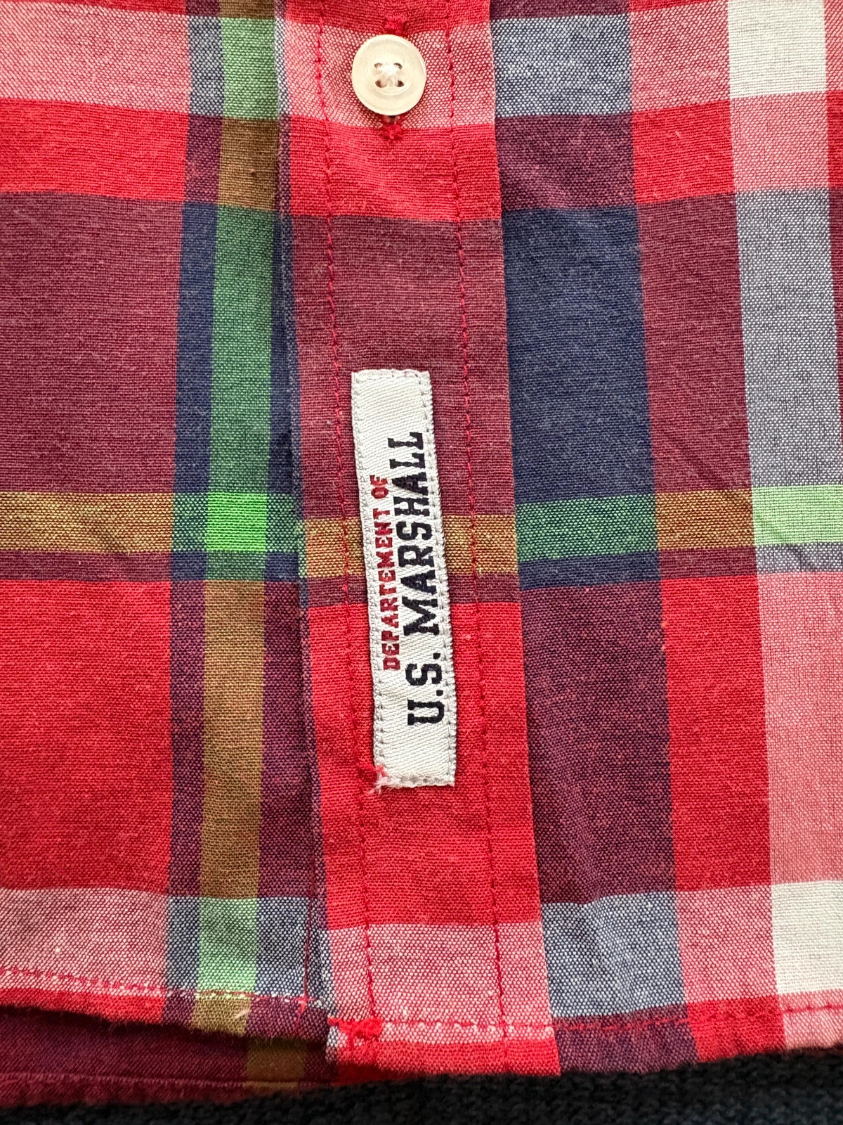 Chemise à carreaux U.S. Marshall manches courtes taille L – US.Marshall – taille L 3
