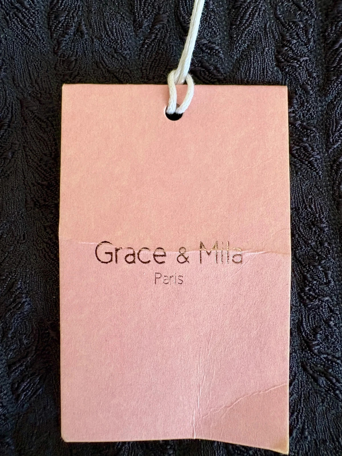 Jupe Grace & Mila Paris texture torsadée noire - Taille L – Grace & Mila – taille L / 40 / 12 3
