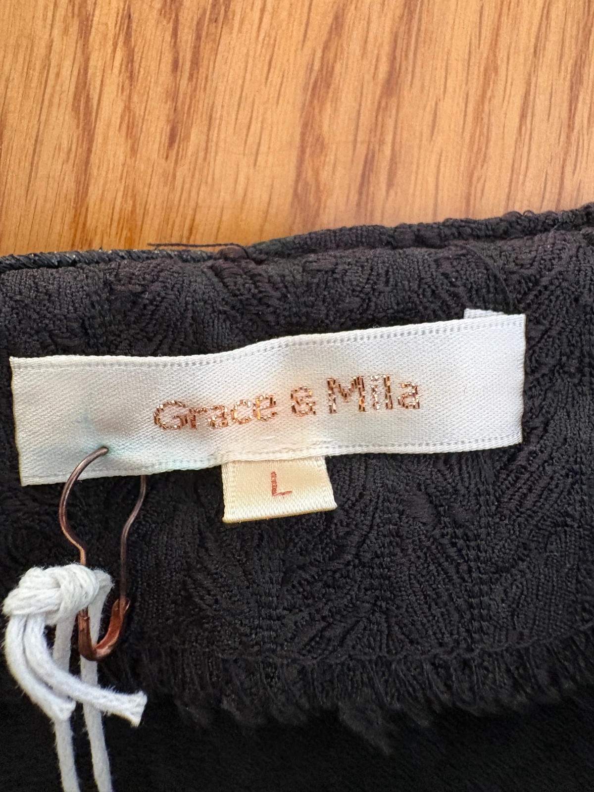 Jupe Grace & Mila Paris texture torsadée noire - Taille L – Grace & Mila – taille L / 40 / 12 4