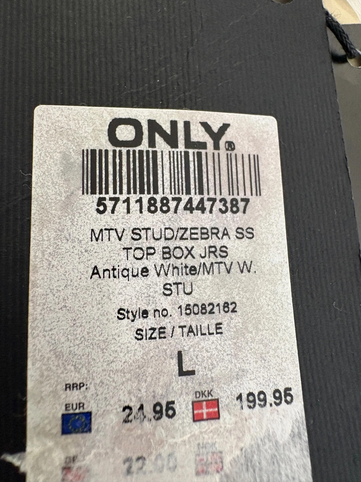 shirt ONLY x MTV Music Television – Taille L – ONLY – taille L / 40 / 12 3