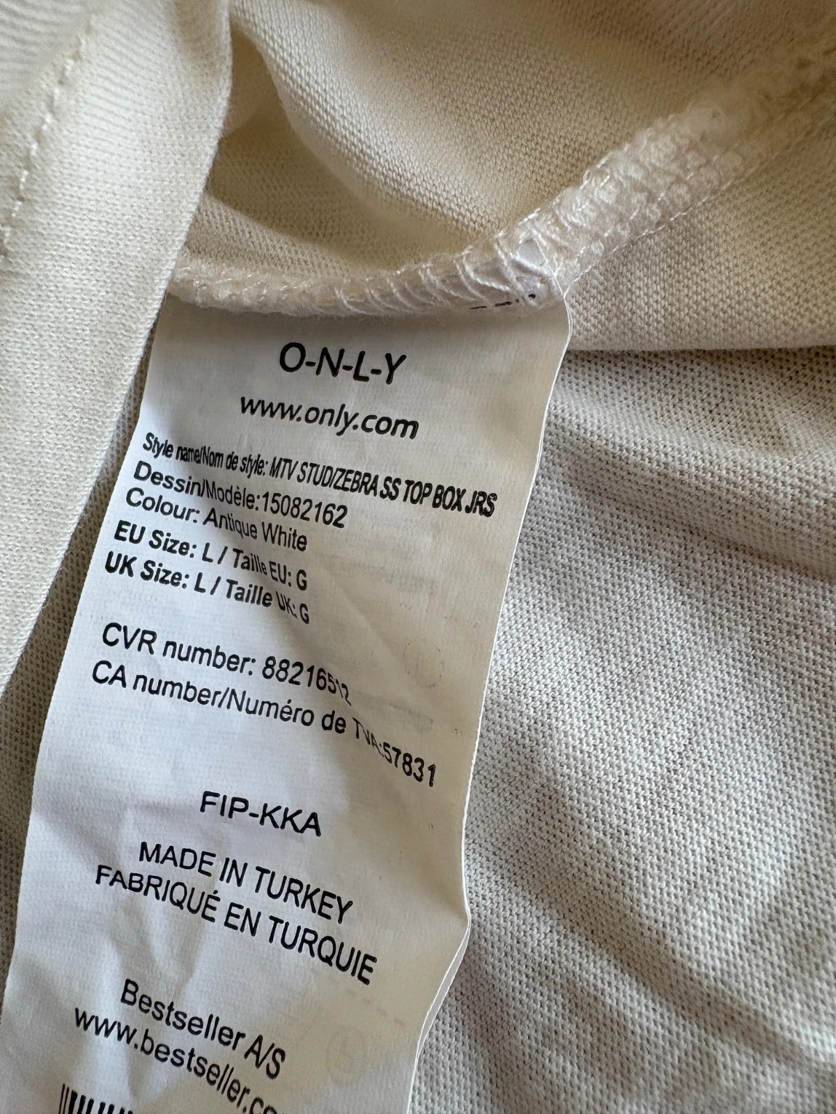 shirt ONLY x MTV Music Television – Taille L – ONLY – taille L / 40 / 12 5