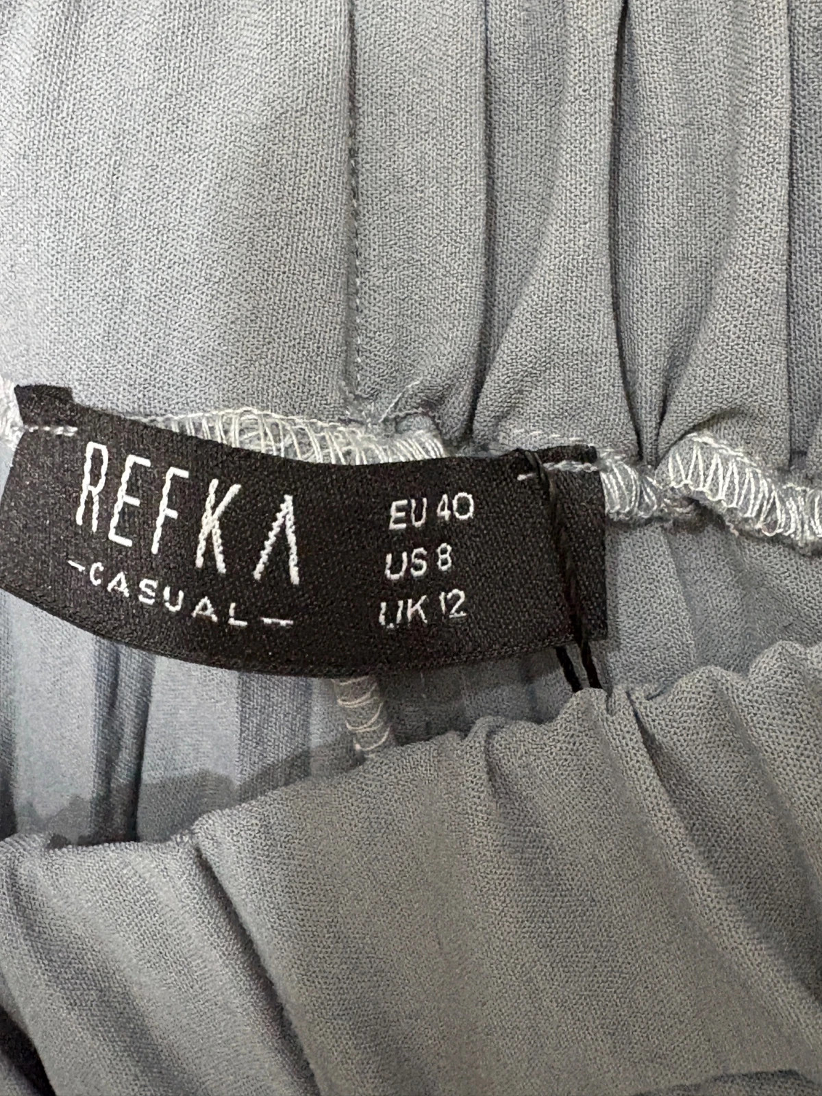 Pantalon Refka Casual plissé gris anthracite T40 – Refka – taille L / 40 / 12 3