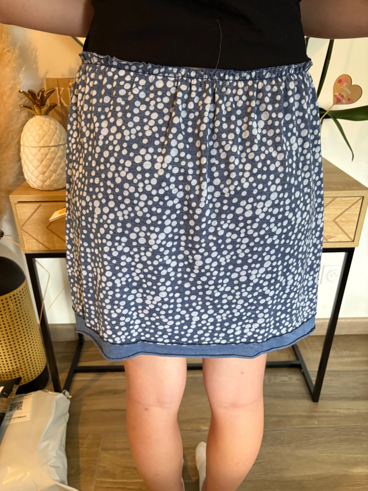 Jupe So Charlotte – Imprimé pois bleu marine – So charlotte – taille Taille unique 2