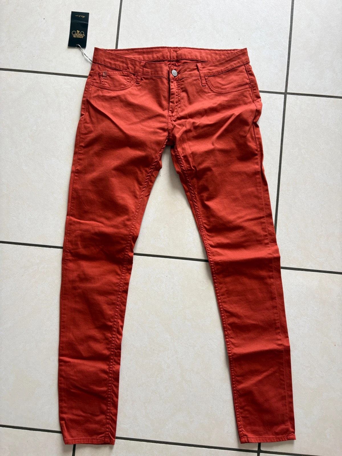 Pantalon slim Le Temps Des Cerises “Passadina” Taille 29 US (38/40 FR) - couleur Terracotta – Le Temps des Cerises – taille M / 38 / 10 2