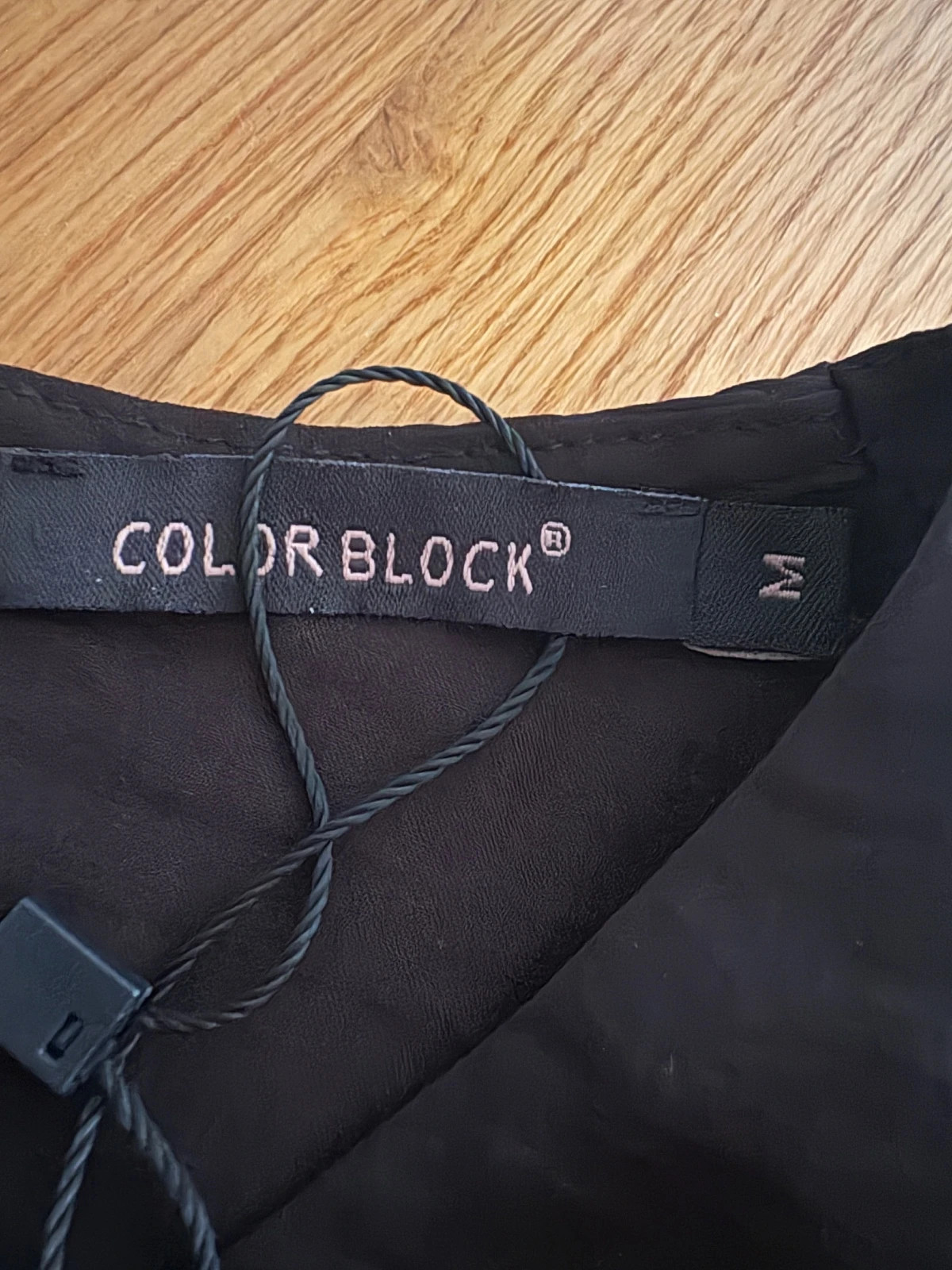 Top Color Block noir - Manches longues - Taille M – Colorblock – taille M / 38 / 10 2