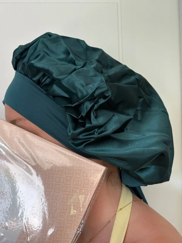 Bonnet en Satin Bonnet Queen - Vert Émeraude – Amazon 3