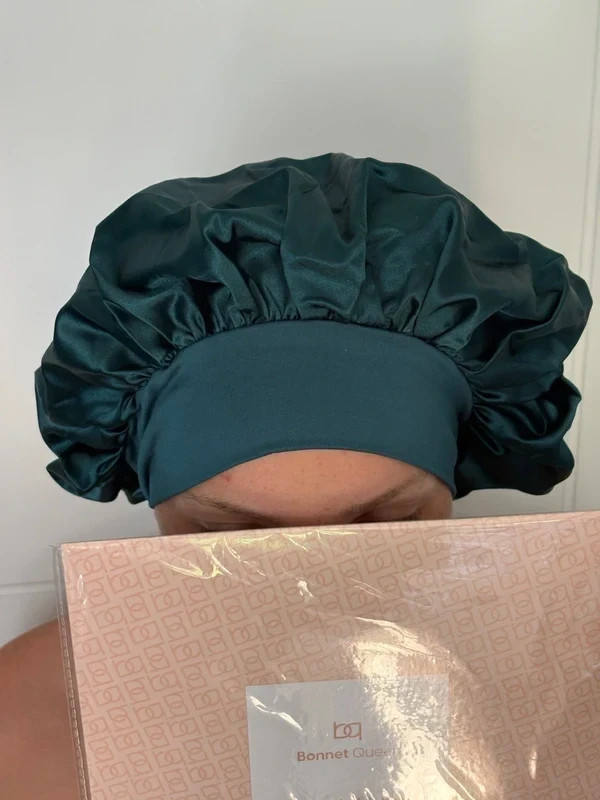 Bonnet en Satin Bonnet Queen - Vert Émeraude – Amazon 2