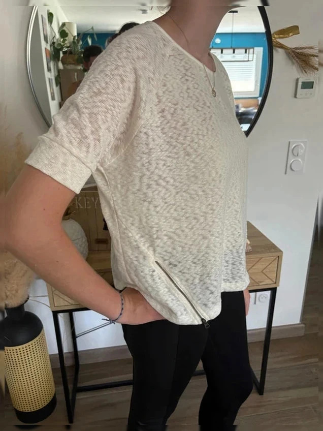 T-shirt Lola Espeleta - Écru/Beige chiné - Taille XS-S