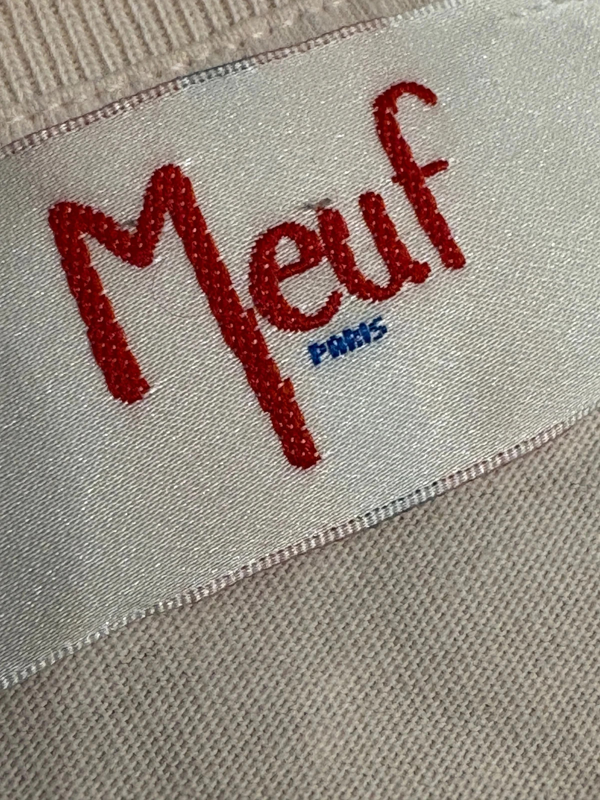 T-shirt Meuf Paris “mots mêlés” écru taille S – Meuf – taille S / 36 / 8 5