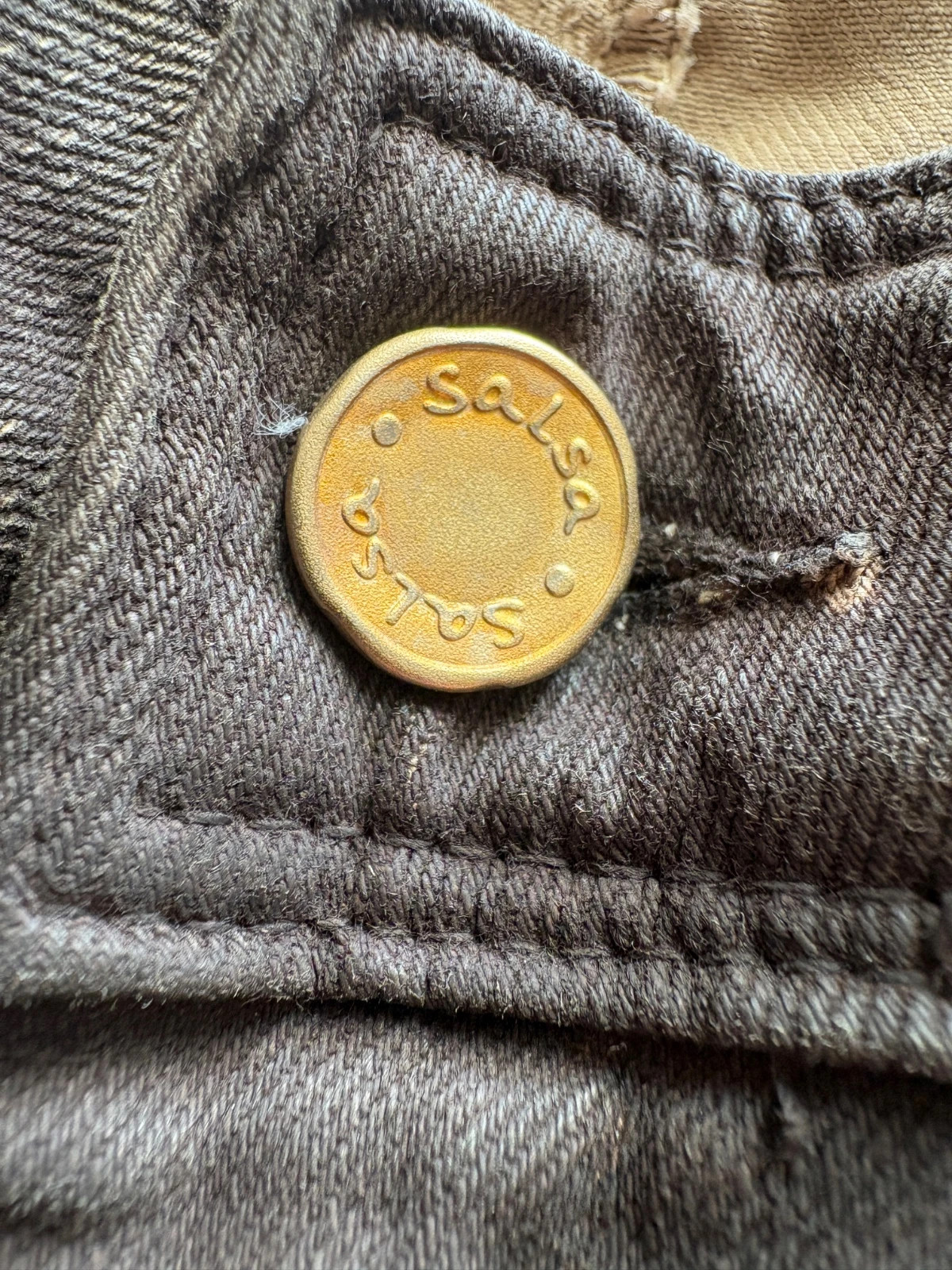 Jean Salsa Jeans “Shape Up” marron délavé – Coupe skinny – W28 L32 (T.36) – Salsa – taille XS / 34 / 6 3