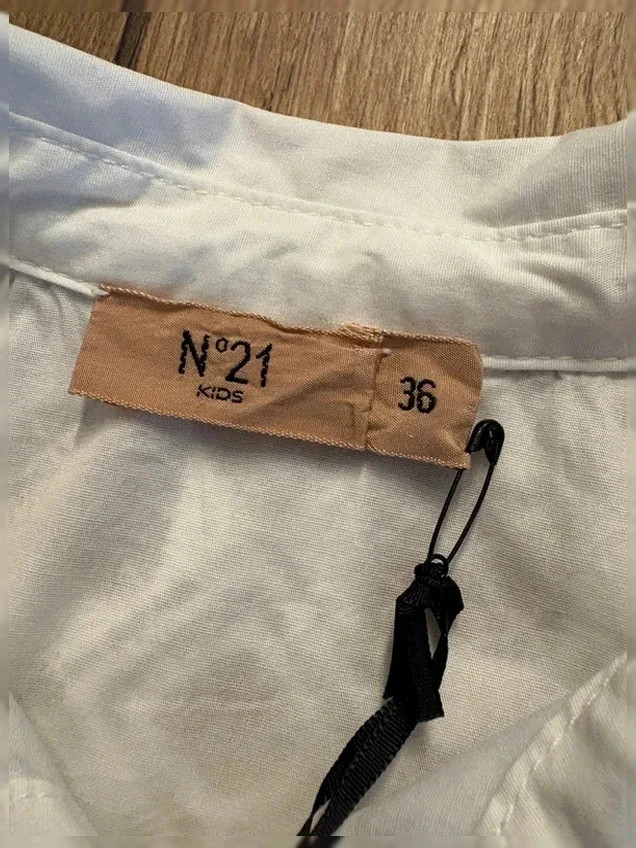 Chemise N°21 (N°21 KIDS) sans manches - Blanc - Taille 8/9 ans - NEUF avec étiquette – N°21 – taille 9 ans / 134 cm 3