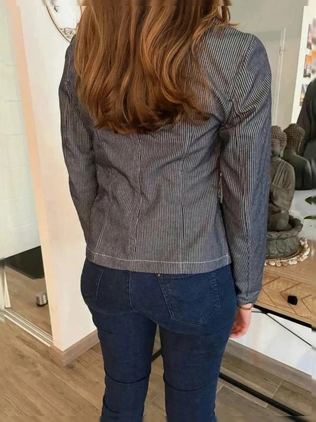 Blazer Stradivarius rayé noir et blanc – T.M - Neuve – Stradivarius – taille M / 38 / 10 3