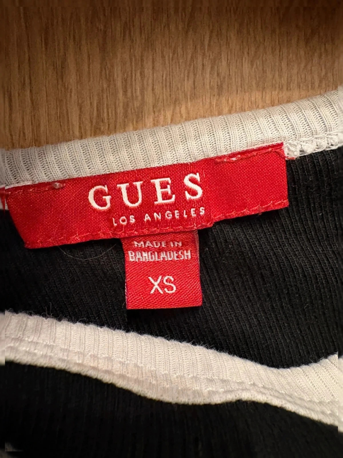 Body - Guess - Blanc/noir - XS – GUESS – taille XS / 34 / 6 2