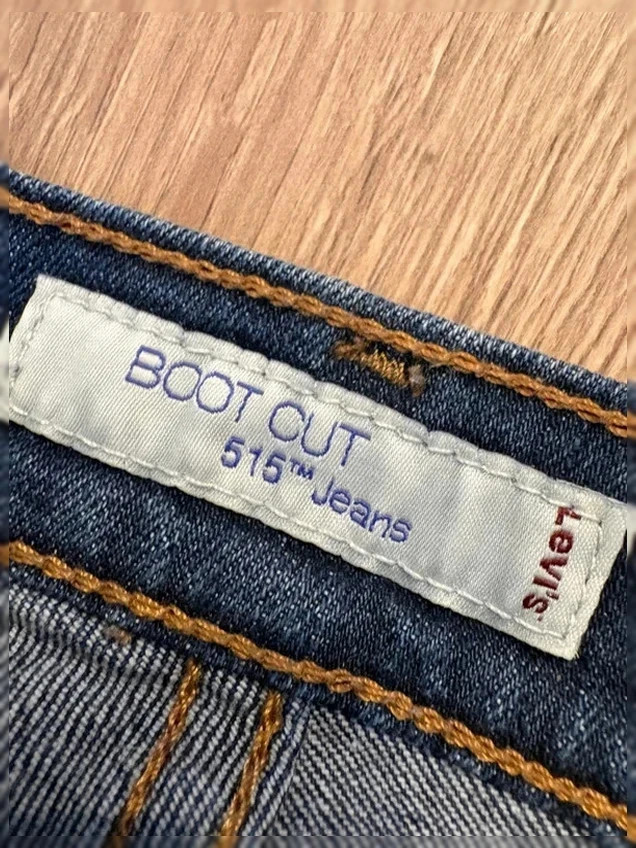 Jean LEVI'S 515 Boot Cut - Bleu foncé délavé - T.40 - L 88 – Levi's – taille L / 40 / 12 3