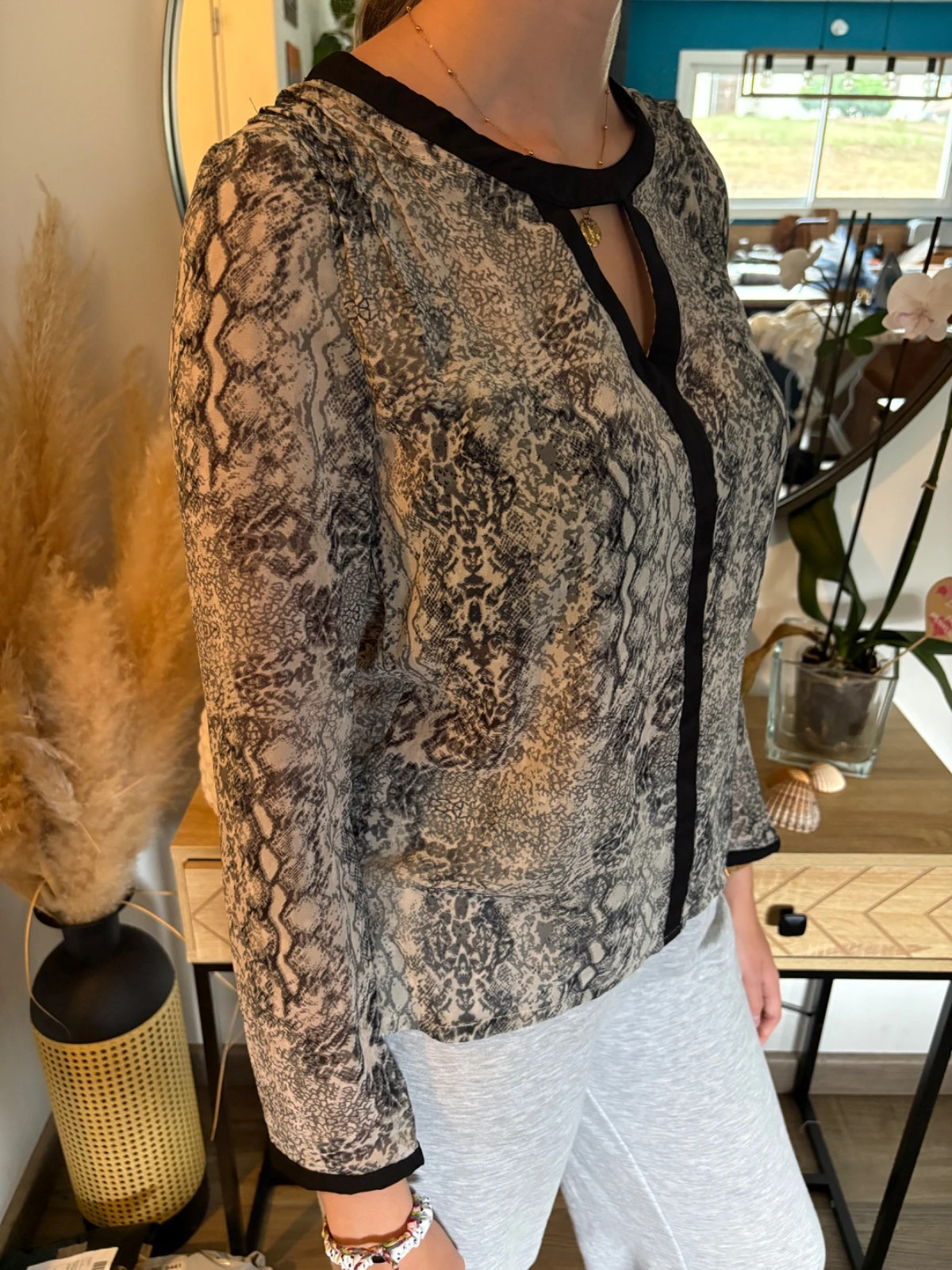 Blouse imprimé serpent Lola Espeleta – Taille S