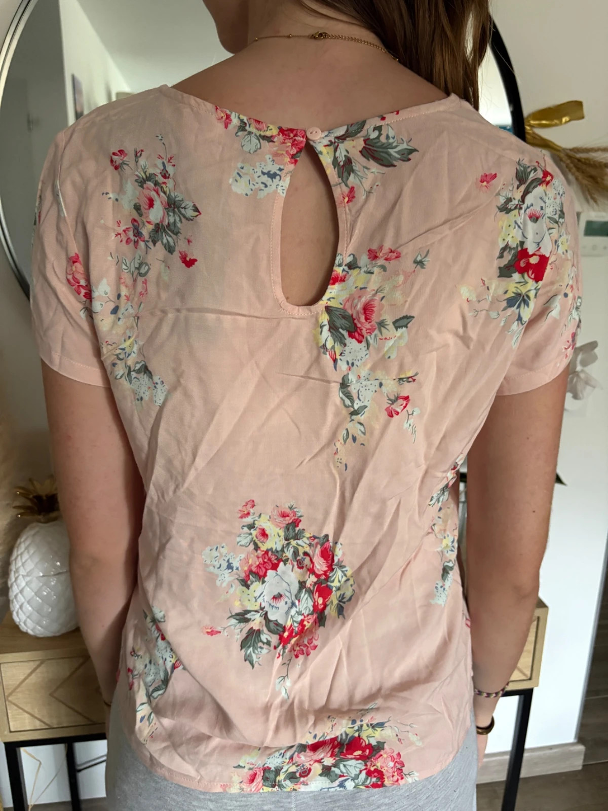 Top ONLY fleuri rose poudré dos ouvert 🌸 – ONLY – taille S / 36 / 8 3