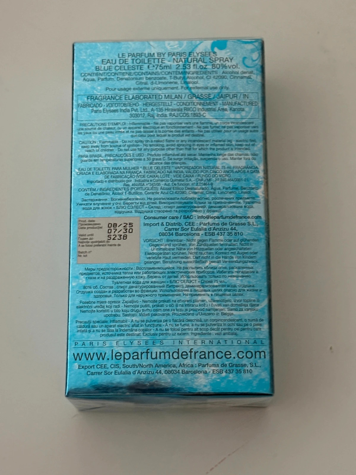 🔥 Eau de Toilette Blue Céleste Homme - Inspiration Dolce & Gabbana Light Blue - NEUF sous blister – Le parfum de france 3