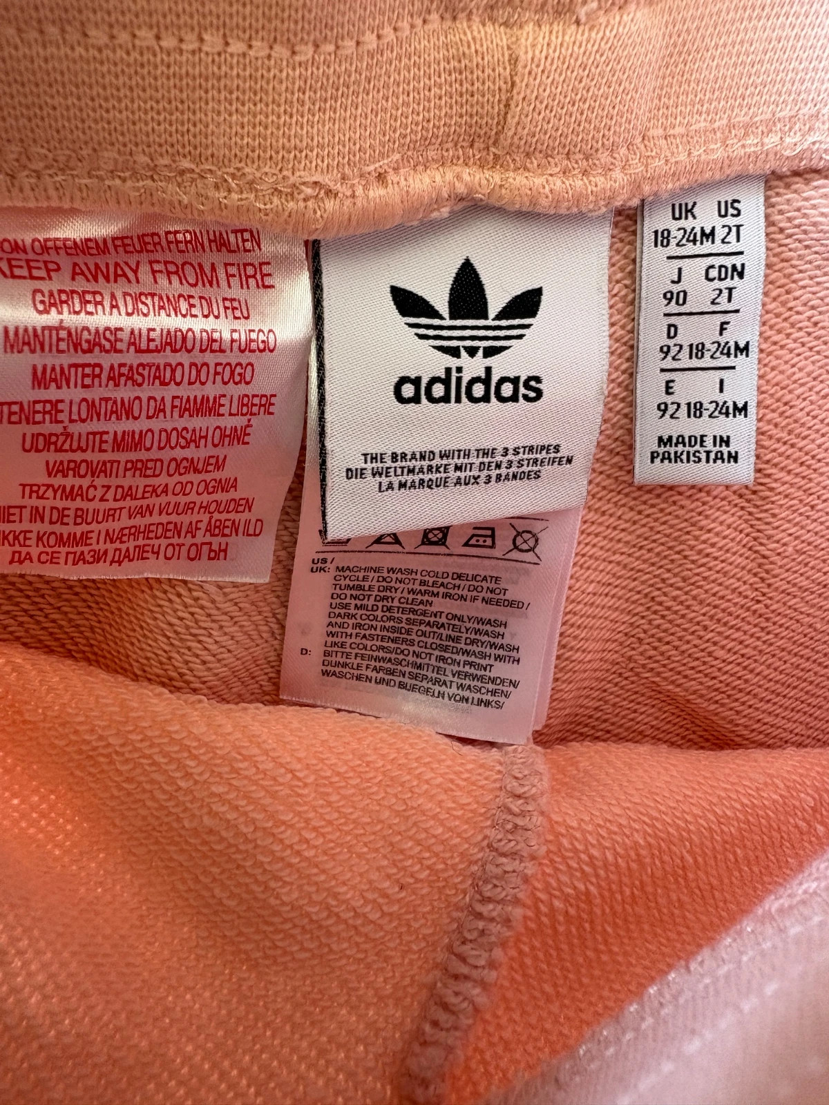 Jogging Adidas Originals bébé/enfant - Rose poudré, 18-24 mois – adidas – taille 18-24 mois / 86 cm 4