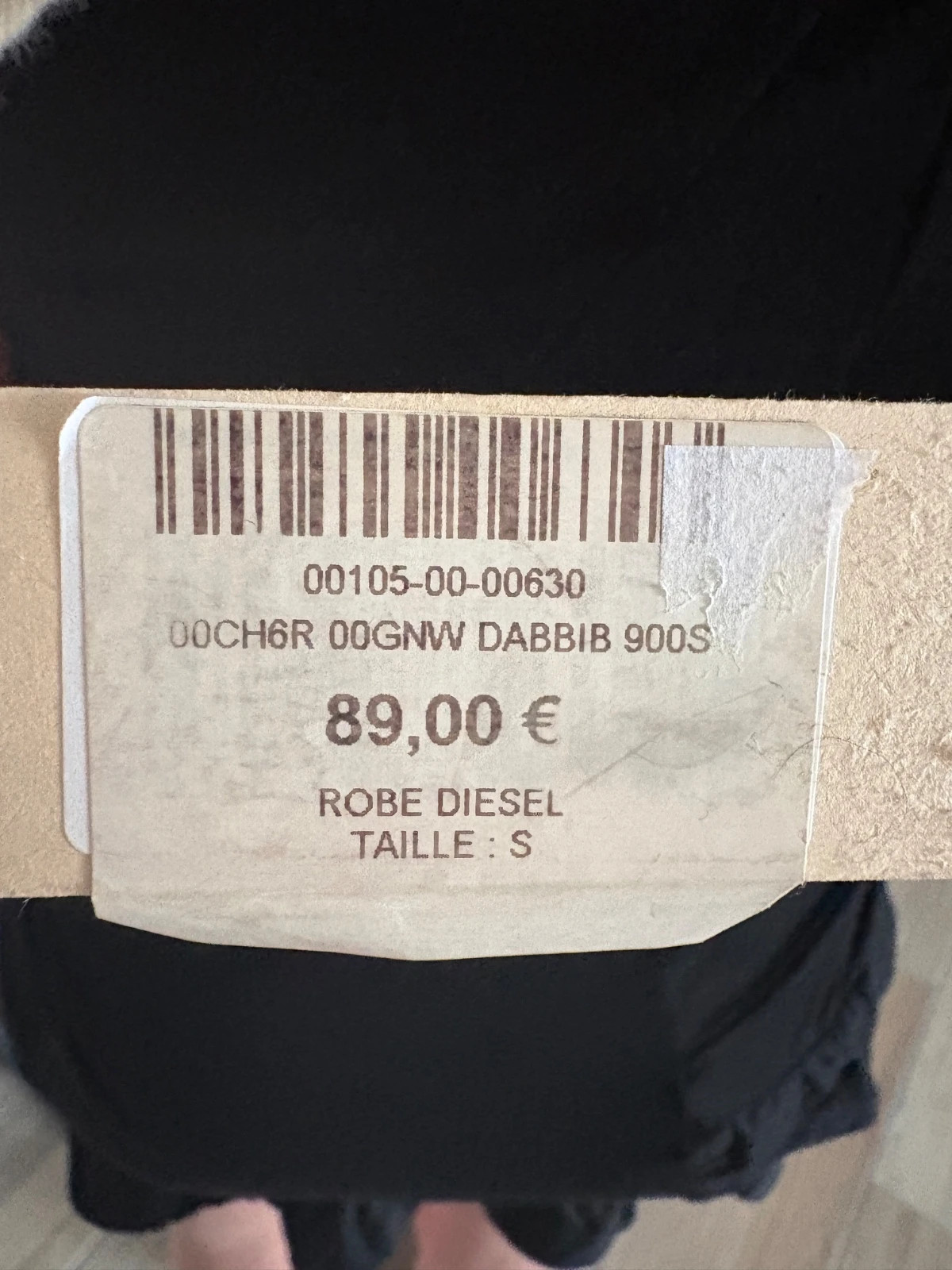 Robe noire Diesel décolleté V, finition volants Taille S – Diesel – taille S / 36 / 8 4